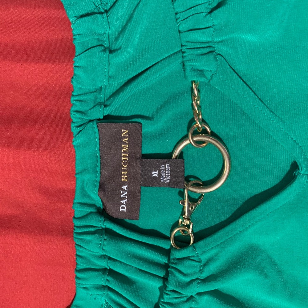 Teal/green top
